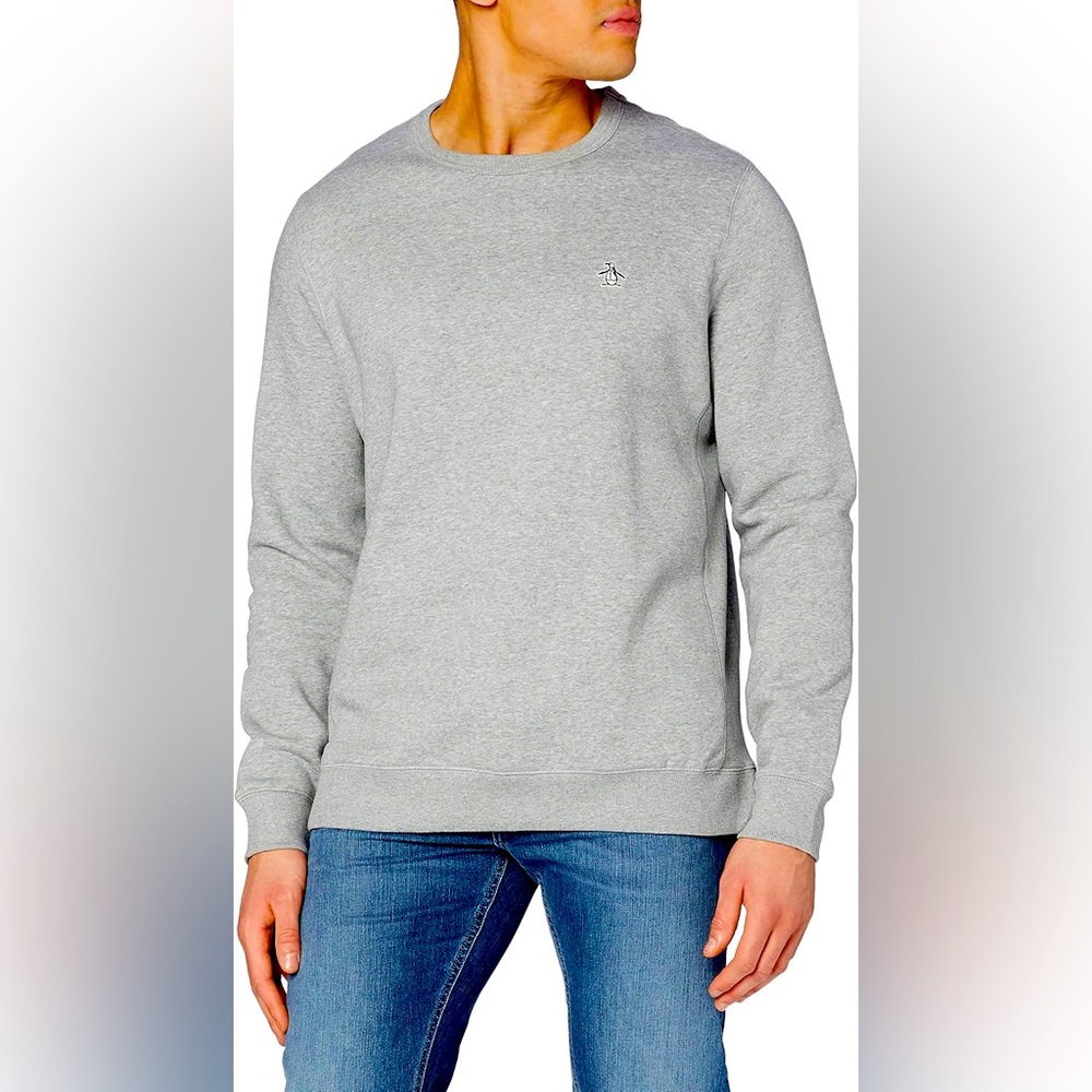 Original Penguin Men's Crew Neck Logo Sweatshirt Sz M